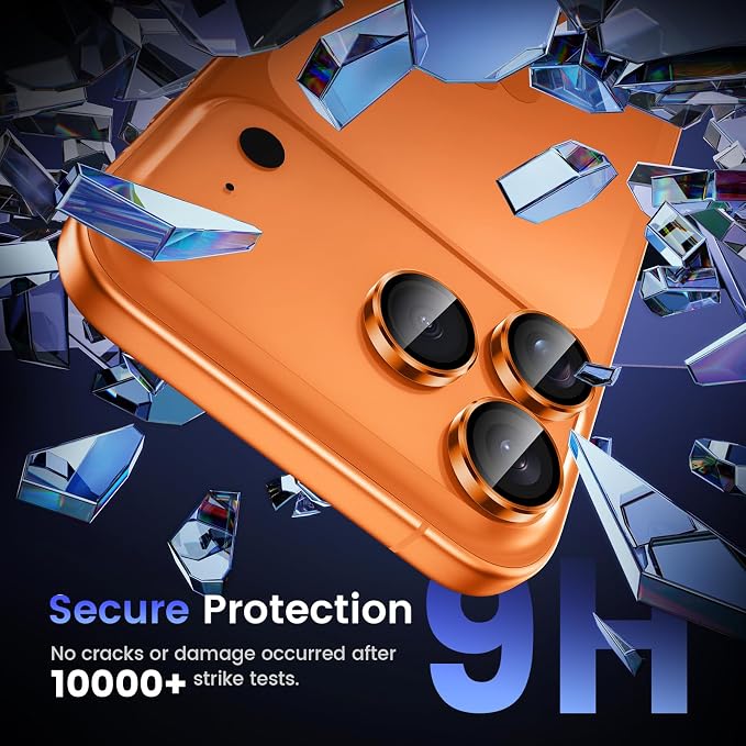 Tensea Camera Lens Protector Compatible for iPhone 17 Pro Max/17 Pro | Metal Aluminum Alloy Tempered Glass Cover Camera Screen Protector Accessories, Case Friendly - Image 5