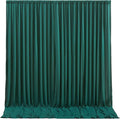 Hunter Green Backdrop Curtain-Wrinkle-Free Polyester Fabric Green Photography Curtains for Wedding Party Photo Background Decorations- 32 X10FT (Hunter Green) by WishCare