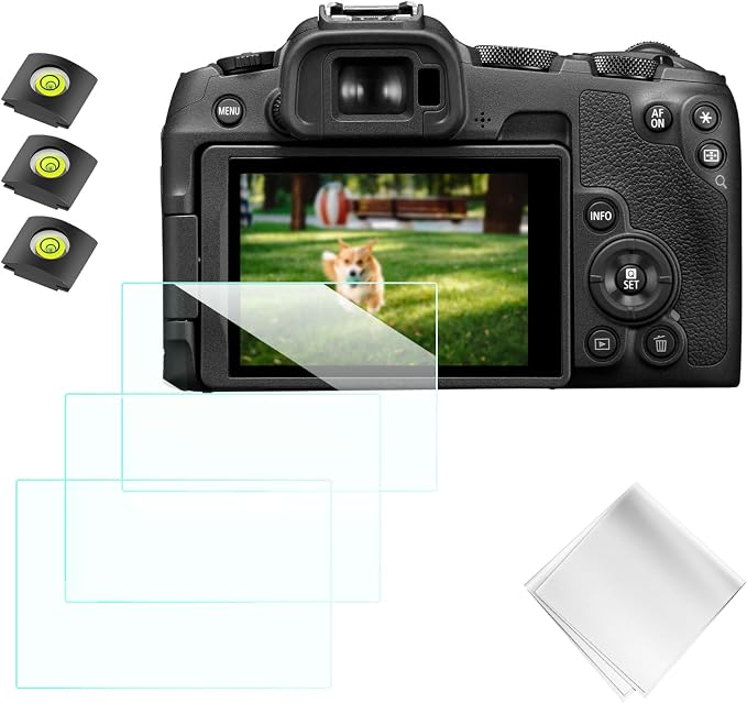 K&F CONCEPT 3pcs Screen Protector Compatible with Canon R50 R8 Camera | Ultra Clear Tempered Glass Screen Protector Anti Scratch Bubble Free Ultra Resistant PF05 by KFCONCEPT