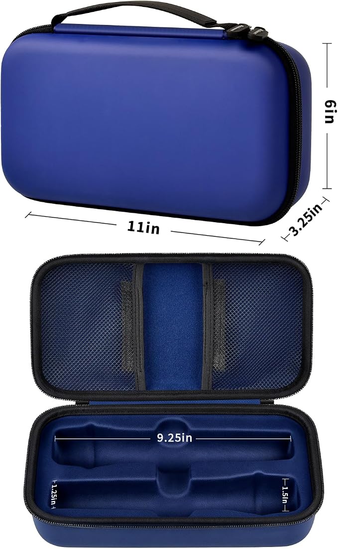 Wireless Microphone Case Compatible with JBL Wireless Two Microphone System, Handheld Dual Mic Travel Bag for Singing or Karaoke for Receivers, Adapters, AA Batteries - Image 5