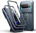 Dexnor for Google Pixel 10/10 Pro Case with Slide Camera Cover & 2 Front Frames & Built-in Screen Protector & Kickstand, Full-Body Shockproof Protective Cover Rugged Bumper Cases,Navy Blue(2025) by Dexnor