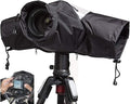 Waterproof Camera Rain Cover Soft Black Camera Rain Lens Covers | Professional Camera Sleeve Weather Protector Lens Jacket Covers for All DSLR SLR Cameras by WANBY
