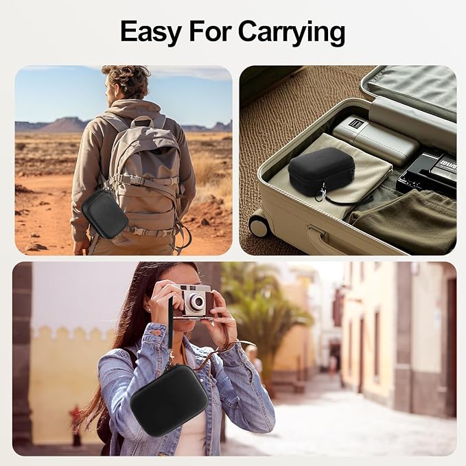 EMART Digital Camera Case, Small Camera Bag Fit Size<6"x4"x1.85" for Kodak. | Lightweight & Durable Camera Case Fits Canon G7 X Mark III/CAMKORY/VJIANGER/lECRAN Perfect for Travel,Daily Carry (Case Only) - Image 8