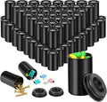 JOVITEC 200 Pcs Plastic Film Canister Holder 35 mm Empty Camera Reel Containers Storage Containers Case with Lids for Small Accessories Fish Hook Film Beads(Black) by Jovitec