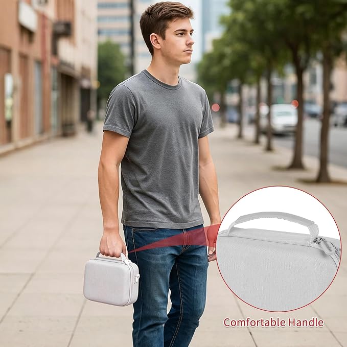 casmilee Mirrorless Camera Case for Sony a6400/a6700/a6100/a6000 | Adjustable Dividers, Padded Multi-Layer Protection, Pockets for Lens and Accessories, Shoulder Strap, Case Only, Gray - Image 8