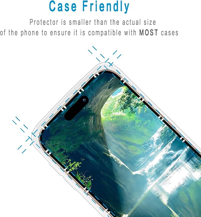 2+2 Pack Screen Protector for iPhone 17 Pro 6.3 Inch Tempered Glass | with Camera Lens Protector, 9H Hardness, Anti Scratch, Bubble Free - Image 6