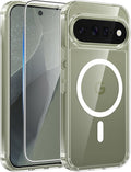 FNTCASE for Google Pixel 11 Pro XL Case, Fit for Magsafe, Screen Protector | Anti Yellowing Magnetic Back, 14FT Military Grade Drop Protection, Shockproof Protective Phone Cover, Transparent by FNTCASE