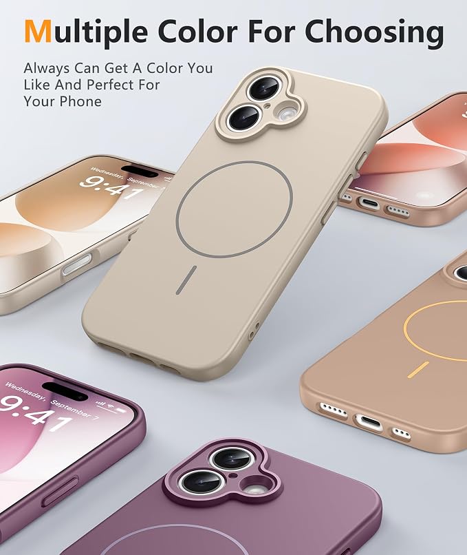 FNTCASE for iPhone 17 Case, Compatible with Magsafe, Glass Screen Protector | Full Camera Protection, Integrated Silicone Cases, 14FT Military Grade Drop Proof, Shockproof Protective Phone Cover - Image 5