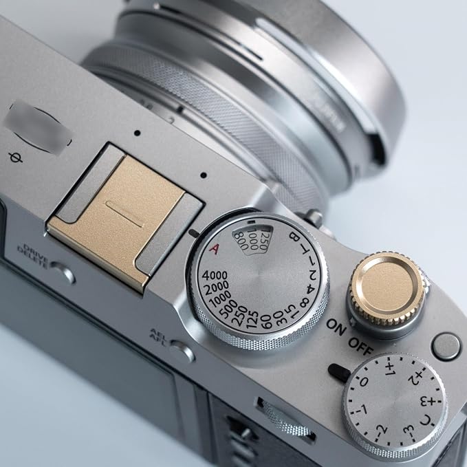 Camera Soft Release Button, 13mm Brass Screw-in Shutter Button, Brass | For Fujifilm X-T5/X-T4/X-T3/X-T30, X100VI/X100V, For Leica M Series, Nikon Zf/Df,Knurled Grip, Threaded Cameras, - Image 6
