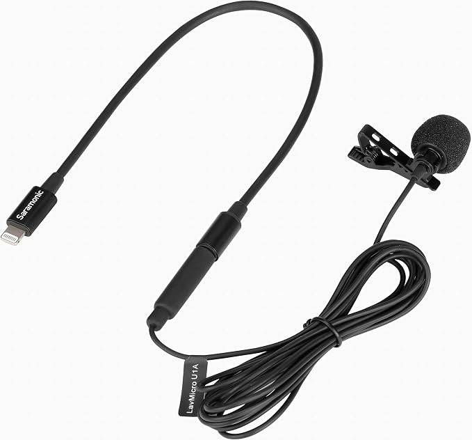 Saramonic LavMicro U1A Lavalier Lapel Microphone with Lightning for iPhone, or iPad with a Built-in 6.6-Foot (2m) Cable for Vlogging, Interviews, YouTube, TikTok, Live Streaming - Image 7