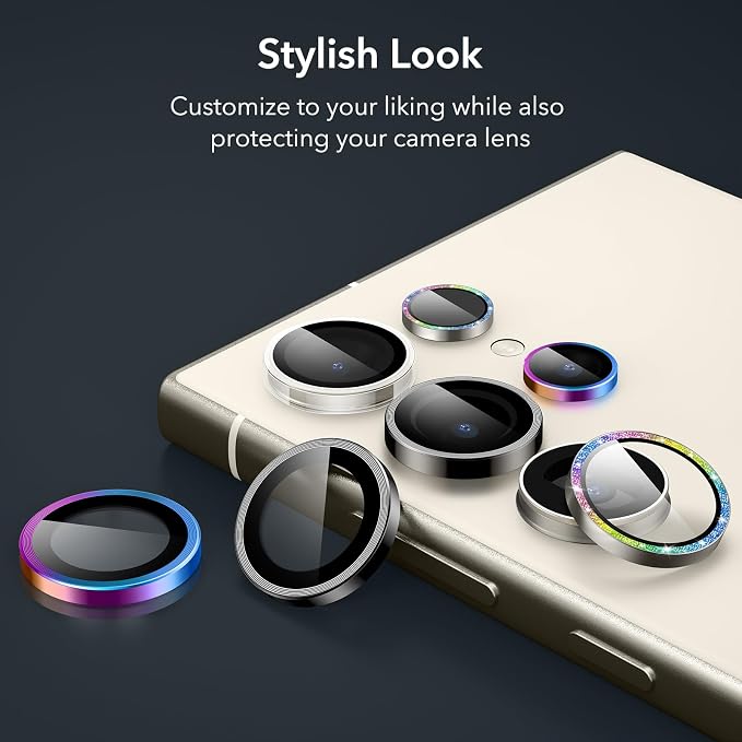 ESR for Samsung Galaxy S24 Ultra Camera Lens Protector, 2 Pack, Clear | Individual Camera Cover, 9H Tempered Glass, Original Camera Clarity, Scratch-Resistant, Case Friendly - Image 9