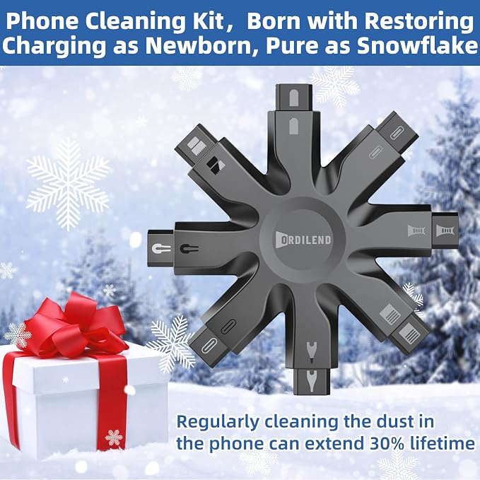 Ordilend iPhone Charging Cleaning Kit, All-in-1 for Airpod Speaker Cleaner | Electronics Deep Cleaning Reusable Brush Tool, Premium Silicone for iPhone iPad Macbook Airpod Camera, Gaming Accessories - Image 6
