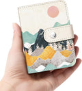 Boho Landscape Small Photos Album for 2x3 Inch Films, 56 Pockets | Mini Cute Picture Book, Wallet Size, for Polaroid Fujifilm Instax Mini Instant Camera Printer, Kpop Photocard Binders Holders by Lebrocoli