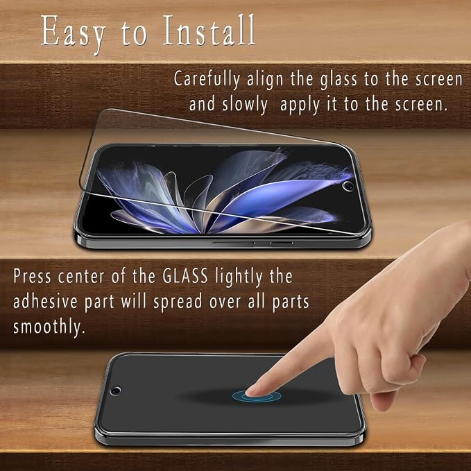 2+2 Pack Screen Protector for Google Pixel 10 Pro XL Tempered Glass | with Camera Lens Protector, Fingerprint ID Compatible, Anti Scratch, Bubble Free - Image 4