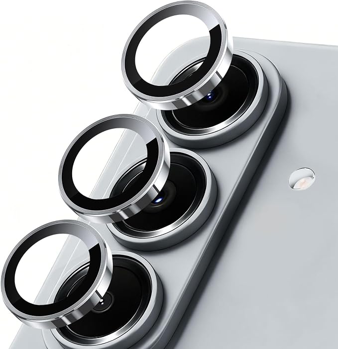 SiHPuoy 2Set Camera Lens Protector for Samsung Galaxy S26/S26 Plus, Gray | 9H+ Tempered Glass, Military Grade Shatterproof,Anti-Scratch, Case Friendly,HD Metal Camera Cover,Does not Affect Night Shots by SiHPuoy
