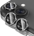 Tensea for iPhone 16/16 Plus Camera Lens Protector Bling, Camera Cover | 9H Tempered Glass Camera Screen Protector, Metal Individual Ring for iPhone16 6.1inch/ 16Plus 6.7inch, HD Clear, Easy Install by Tensea