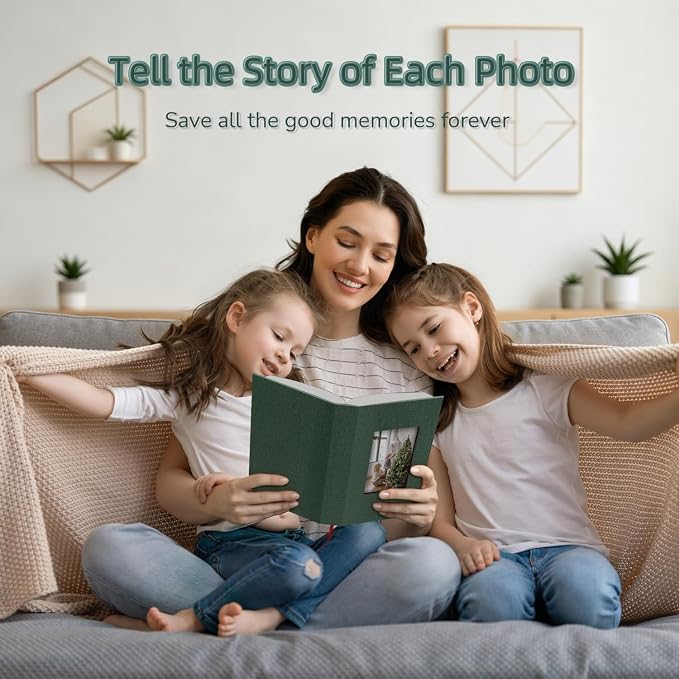 popotop Photo Album 4x6-300 Photos Linen Cover Photo Books with 300 Horizontal Pockets,Slip-in Picture Albums for Family Wedding Anniversary Baby Vacation Pictures - Image 6