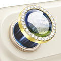 for iPhone 17 Air Camera Lens Protector Cover Bling Diamond, Gold | Individual Metal, 9H Hardness, Scratch Resistant, Shockproof, Drop Protection, Case Friendly, Stylish Accessories by Xfilm