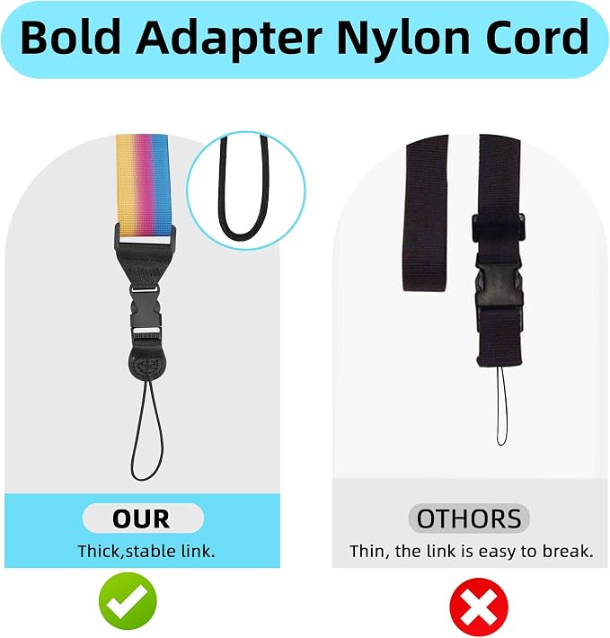 3 Pack Adjustable Shoulder Strap, iPad Strap Nylon Neck Lanyard | for iPad/Samsung Tablet Case,Camera Binocular Crossbody Laptop Luggage Bag - Image 3