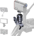 Sport Camera Holder Kit, 25mm Ball Head with 1/4" Screw, 360° Rotatable Bracket for DSLR/Action Cameras, Fits 22-32mm Handlebar Camera Mount, for Vlogging, Motorcycle (KCB-8) by Unknown