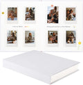 Instax Mini Photo Album with Writing Space, Linen Cover, White | Compatible with 2x3 inch & Polaroid Pictures, 112 Recessed Clear Pockets, Wedding Guest Book and Family Memories by Unknown