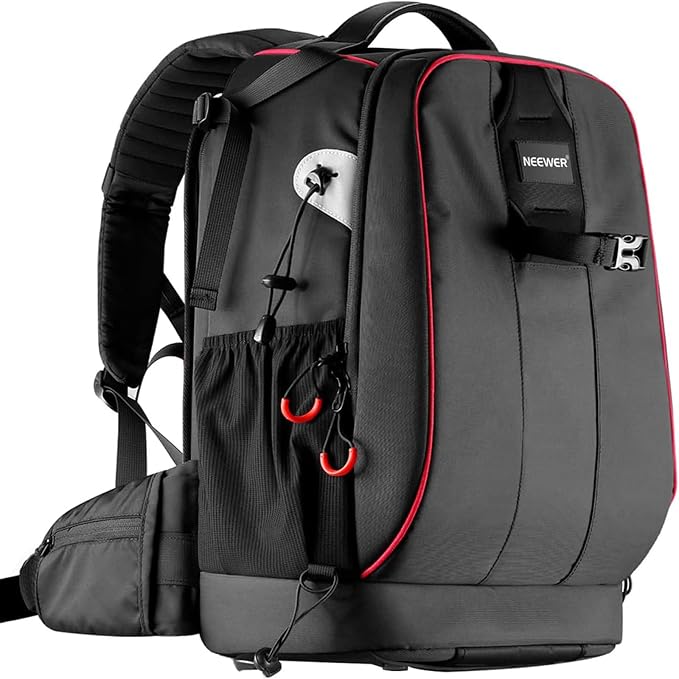 Neewer Pro Camera Case Waterproof Shockproof Adjustable Padded Camera Backpack Bag with Anti-theft Combination Lock for DSLR,DJI Phantom 1 2 3 Professional Drone Tripods Flash Lens and Other Accessory by Neewer