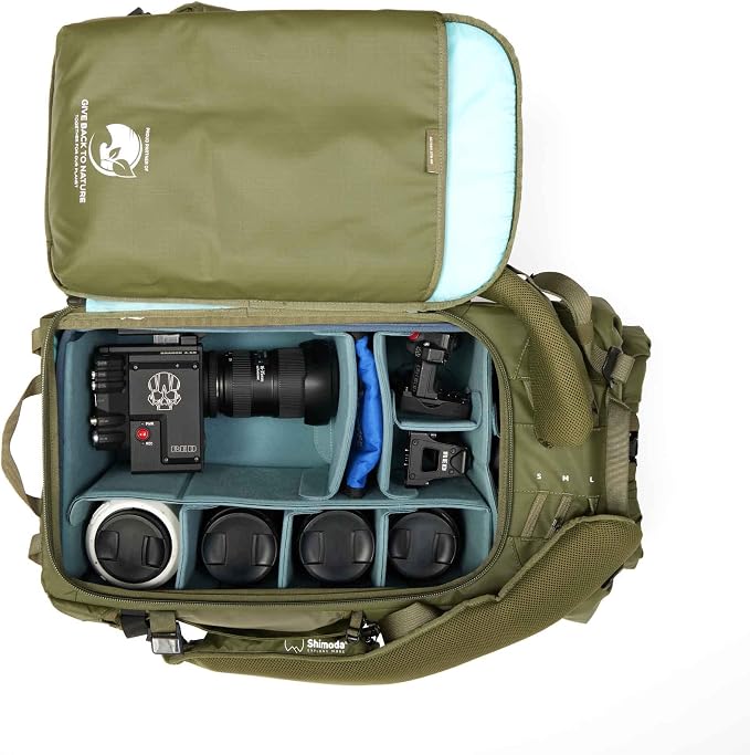 Shimoda Core Unit XXL DV, Deep Cine And Super Telephoto Camera Insert For Action X70/X70HD Backpack, Top Access Door For Mounted 600mm f/4 Kits, EVA Dividers, Support Frame, Maximum Storage - Image 6