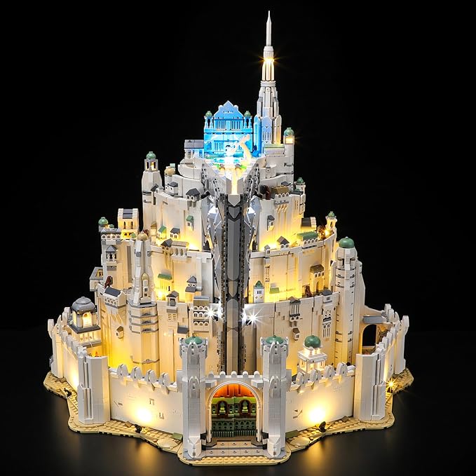 YEABRICKS LED Light for Lego 11377 Icons The Lord of the Rings: Minas Tirith Building Blocks Model -Gift for Collectors & Hobbyists(Building Set NOT Included) by YEABRICKS