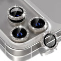Choiche for iPhone 17 Pro/iPhone 17 Pro Max Camera Lens Protector | Ultra HD, Bling 9H Tempered Glass Camera Cover Screen Protector Metal Ring Decoration Accessories (Glitter-Titanium Natural) by Choiche