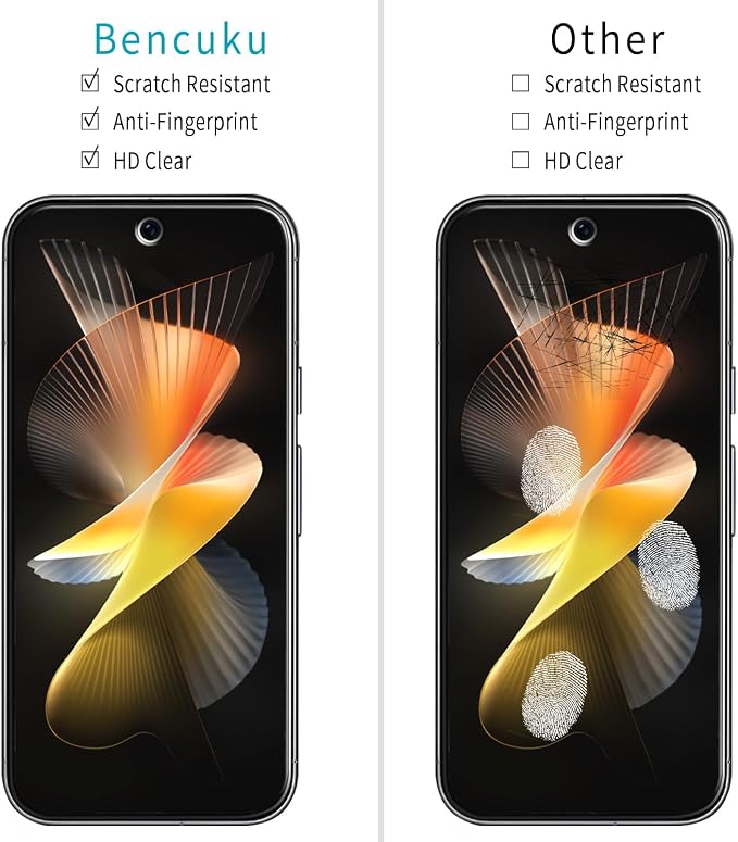 2+2 Pack Screen Protector for Google Pixel 10 Tempered Glass | with Camera Lens Protector, Fingerprint ID Compatible, Anti Scratch, Bubble Free - Image 2