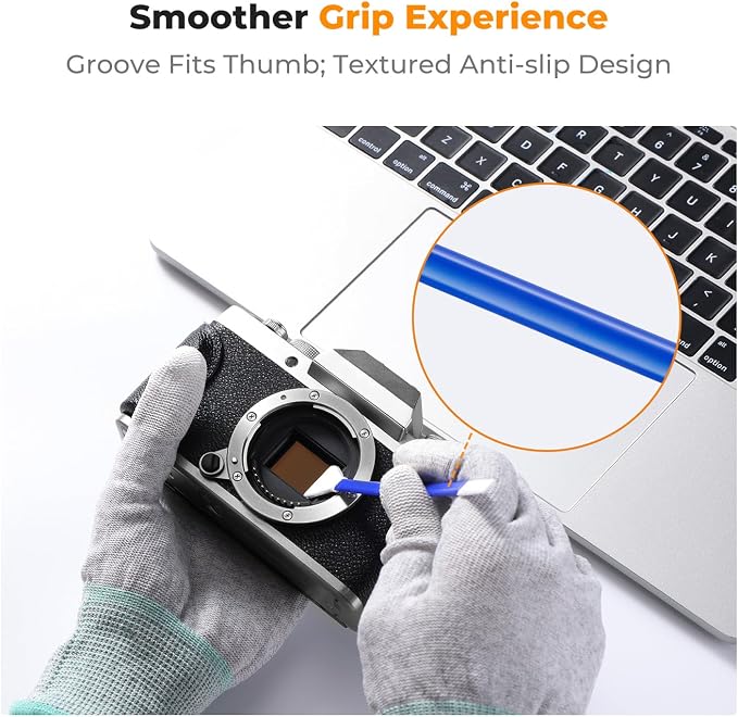 K&F CONCEPT APS-C Sensor Cleaning Kit,with 5 Pack Swabs,20ml Sensor Cleaner | Clean Camera Sensor and View finder,Double layer 270g Swabs,Gentle Cleaning Liquid,for Nikon Sony Canon Camera Clean,MA02 - Image 6