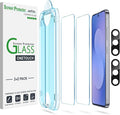 amFilm OneTouch for Samsung Galaxy S25 FE Screen Protector Tempered Glass | Auto-Alignment, 30s Install, Bubble Free, Scratch & Drop Protection, HD Clear, Camera Lens Protector, 2+2 Pack (S25E-6.7'') by amFilm