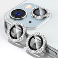 Tensea for iPhone 15/15 Plus Camera Lens Protector Bling, Camera Cover | 9H Tempered Glass Camera Screen Protector, Metal Individual Ring for iPhone15 6.1inch/ 15Plus 6.7inch, HD Clear, Easy Install by Tensea