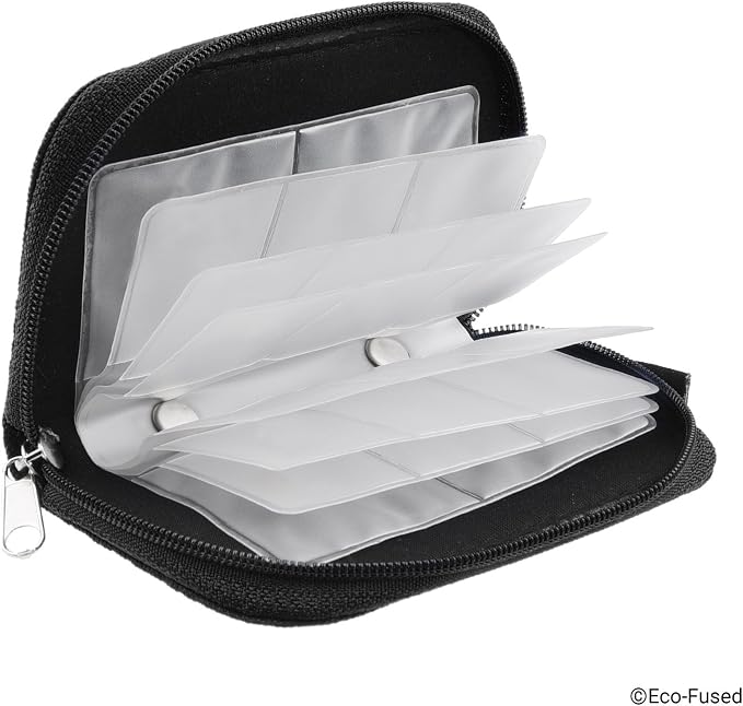 Eco-Fused Memory Card Case - Fits up to 22x SD, SDHC, Micro SD, Mini SD and 4X CF - Holder with 22 Slots (Black / 22 Slots - 2 Pack) - Image 2