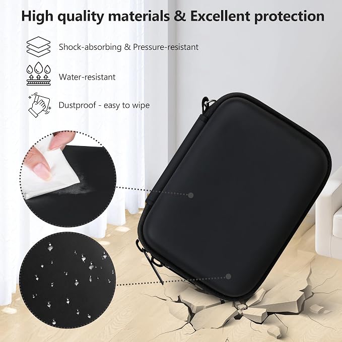 Carrying Case for Canon PowerShot SX740 HS, SX730 HS Camera, Black | SX720 HS, SX620 HS, G7 X Mark III, G7 X Mark II Digital Camera, Storage Holder Travel Bag with Mesh Pocket for Battery Pack - Image 5