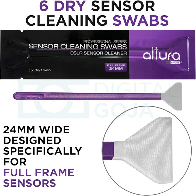 Altura Photo Camera Cleaning Kit, Full Frame Sensor Cleaner DSLR Mirrorless | Streak-Free Results, Includes Cleaner, Swabs, Pen, Blower, Brush, Cloth & Hard Case - Image 4