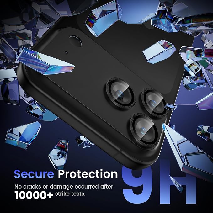 Tensea for iPhone 17 Pro Max Camera Lens Protector | Metal Aluminum Alloy Tempered Glass Cover Camera Screen Protector Accessories, Case Friendly - Image 5