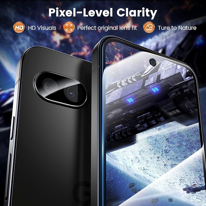 LK 2+2 Pack for Google Pixel 10a Screen Protector + Camera Lens Protector | Fit Lens Cutouts Ports, Max Coverage, HD Clear 9H Laptop Tempered Glass for Google Pixel 10 Pro XL, Easy Install - Image 6