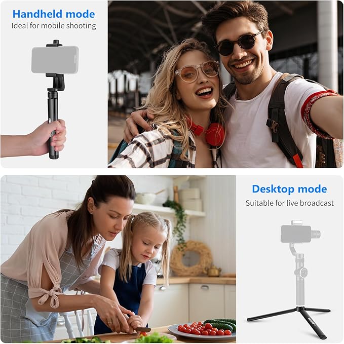 NEEWER Mini Metal Tripod, Table Stand, Desktop Compact Tripod Compatible with Crane M2, Smooth Q2, Gimbal Grip Stabilizer and All Cameras - Image 5
