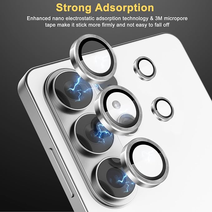 Camera Lens Protector for Samsung Galaxy S26 Ultra, Silver | Tempered Glass, Auto-align Tray, Easy Installation, Case Friendly, Anti-Scratch, HD Clear, Ultra Slim - Image 4