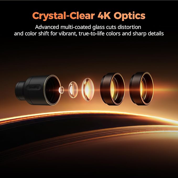 SmallRig 2X Magnification Telephoto Lens & Macro Kit for iPhone 17/16/15 Pro Max, Optical Zoom Teleconverter with 2 Macro Lenses, Compatible with Smartphone 4x/5x/8x Telephoto Camera, T-Mount-5334 - Image 4
