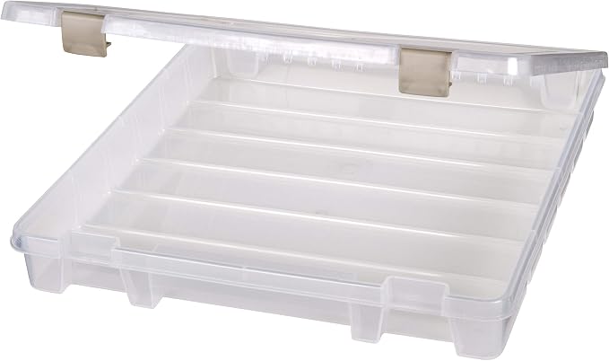ArtBin 9100AB Super Satchel Slim 1 Open Compartment, Art & Craft Organizer, [1] Plastic Storage Case, Clear - Image 13