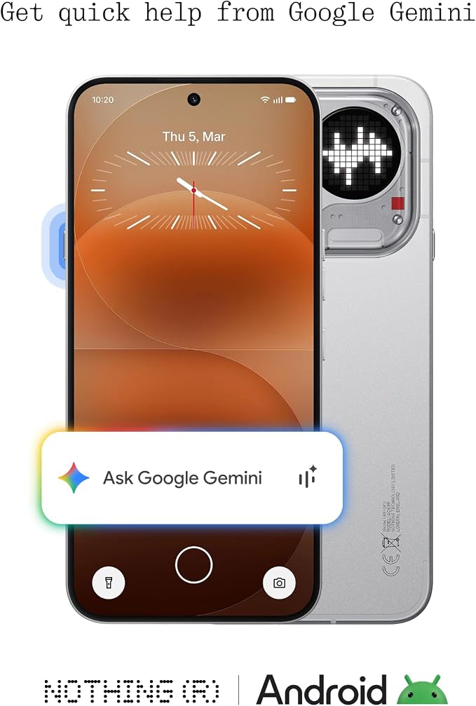 Nothing Phone (4a) Pro Cell Phone 2026 New, Unlocked Android 16 Smartphone, Triple-Lens Camera, AI Photo Edits, 6.83" 144Hz AMOLED Display, 5080mAh Battery, Dual-SIM Glyph Matrix (Sliver, 8+128GB) - Image 7