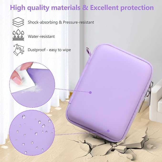 Carrying Case for Canon PowerShot SX740 HS, SX730 HS Camera, Purple | SX720 HS, SX620 HS, G7 X Mark III, G7 X Mark II Digital Camera, Storage Holder Travel Bag with Mesh Pocket for Battery Pack - Image 5