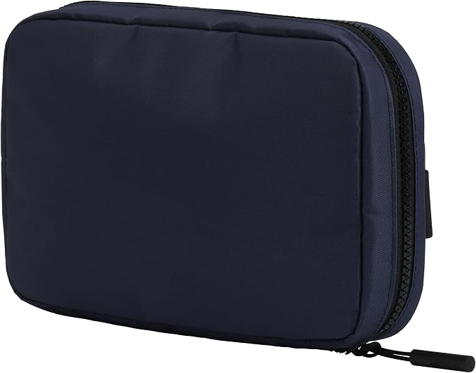 Incase Nylon Accessory - Electronics Organizer Bag - Small Travel Pouch for Cords - Camera Accessories - Compact Tech Bag with Faux-Fur Padded Compartment (Navy) - Image 7