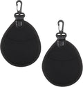 PATIKIL 37mm Lens Filter Case, 2PCS 2 Pockets Camera Filter Carry Bag Nylon Shockproof Camera Filter Lens Protector Pouch for Photography Round Circular Square Filters Storage, Black by PATIKIL