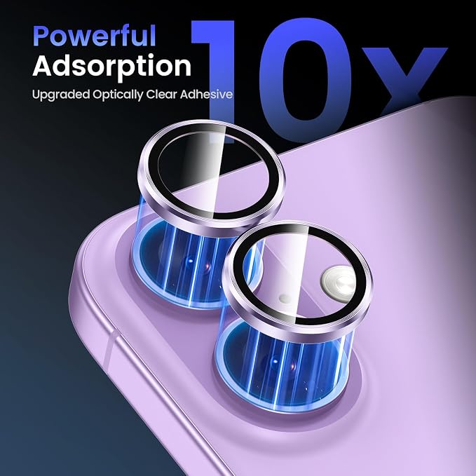Tensea for iPhone 17 Camera Lens Protector, Camera Cover Screen Protector | Metal Individual Ring with 9H Tempered Glass for iPhone 17 6.3inch, HD Clear, Easy Installation, Full Protection - Image 4