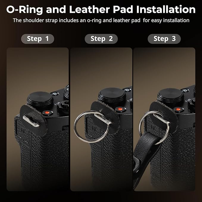SMALLRIG Rope Camera Neck Shoulder Strap, Adjustable Braided Shoulder Strap with O-Ring and Leather Pad - Image 3