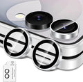 for Samsung Galaxy Z Flip 8 Camera Lens Protector, Individual Metal Ring Tempered Glass Lens Cover, [Strong Adsorption] Scratch Resistant Ultra-Thin HD Clear Lens Cover, 1 Set-Slivery Ring by Btscase