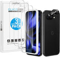 OMOTON 3+2 Pack for Google Pixel 9a Screen Protector 6.3 inch | 3 Pack Tempered Glass Screen Protector & 2 Pack Camera Lens Protector with Alignment Framework, Case Friendly by OMOTON